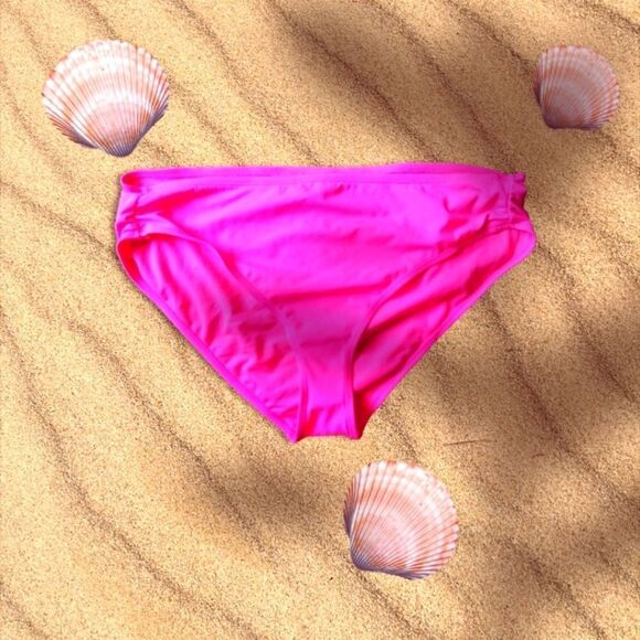 ILLUSIONS BIKINI BOTTOM  Fuschia/Pink SIZE  MEDIUM - Picture 1 of 2